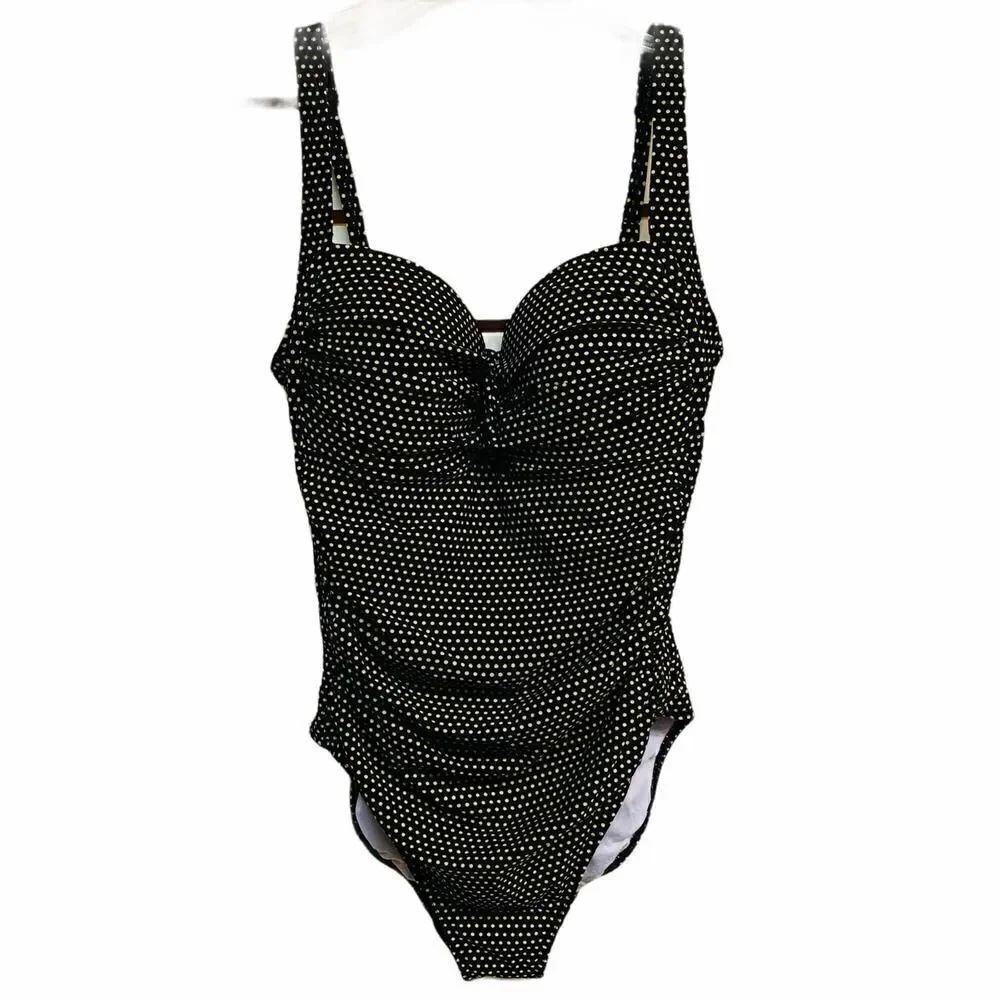 bond-eye Australia One Piece Polkadot Pin Up Swimsuit Size D/DD